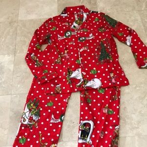 Grinch flannel pjs